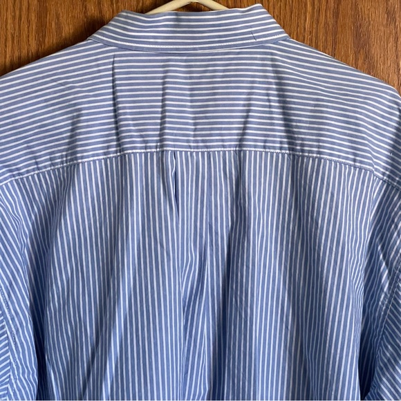 Vintage Panhandle Slim Blue Striped Shirt Button Front 1 Pocket Men's Size XXL - Picture 10 of 12
